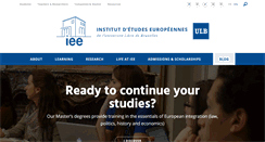 Desktop Screenshot of iee-ulb.eu
